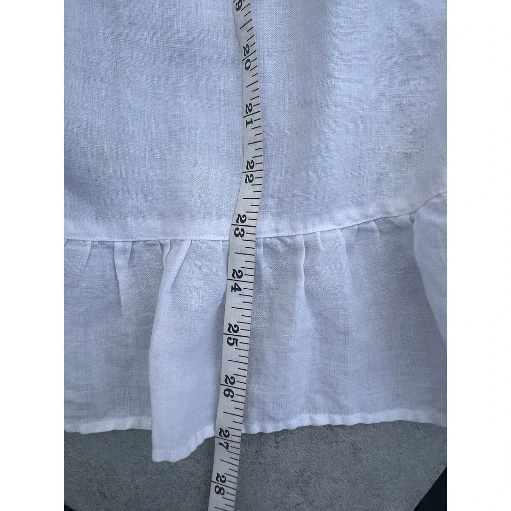 Kids Vintage White Apron Embroidered Cotton Ruffle Pinafore Dress Up Little Girl